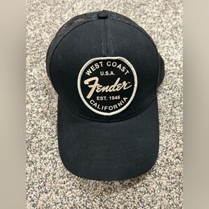 Fender Black Trucker Hat